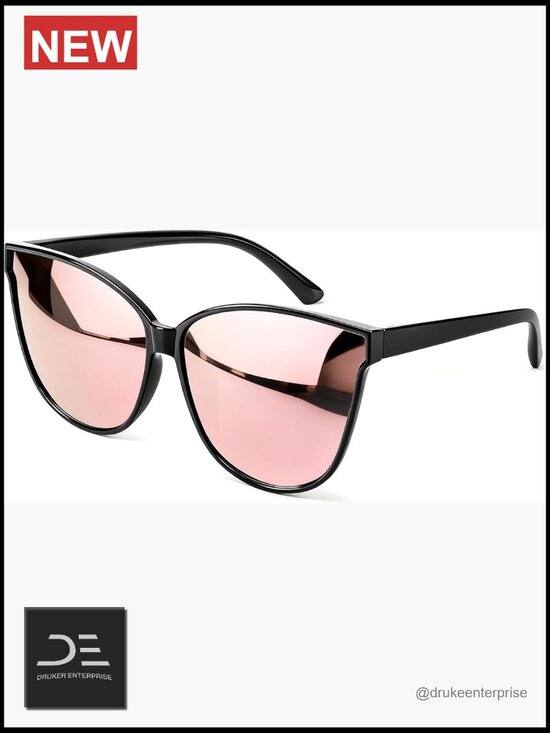 Oversized Cat Eye Polarized Sunglasses UV400 Protection TR90 Frame main image 3